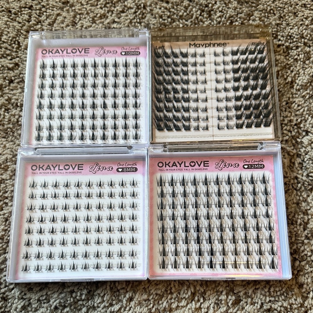 OKAYLOVE & Mayphnee Individual Lash Clusters - Black
